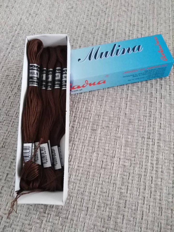 Příze na vyšívání Mulina - Ariadna hnědá 1732