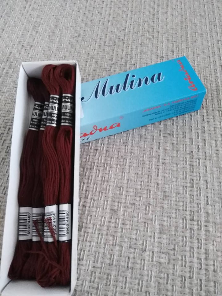 Příze na vyšívání Mulina - Ariadna tmavě kaštanová 1744