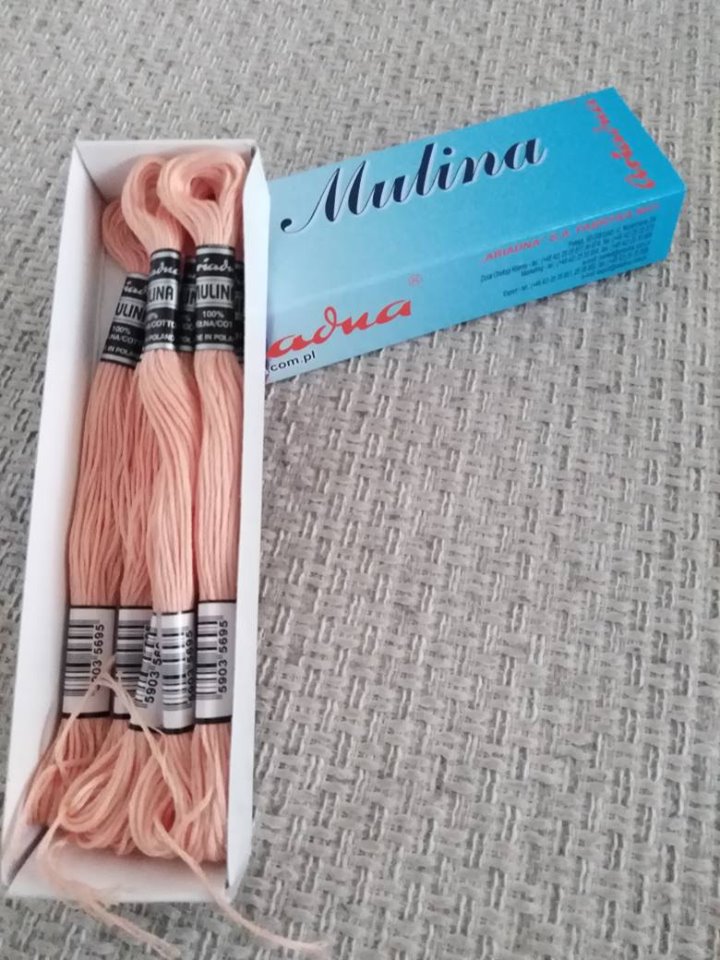 Příze na vyšívání Mulina - Ariadna pudrová růž 1754
