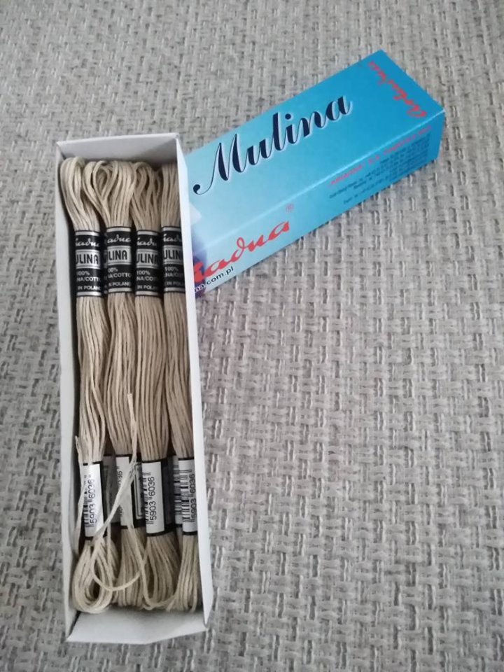 Příze na vyšívání Mulina - Ariadna béžová Cappuccino 1801