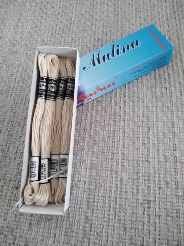 Příze na vyšívání Mulina - Ariadna ecru 1805