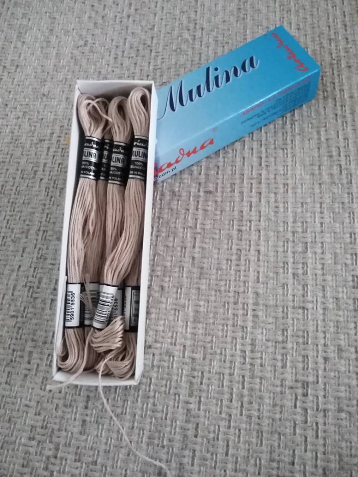 Příze na vyšívání Mulina - Ariadna tmavá stříbřitá 1806