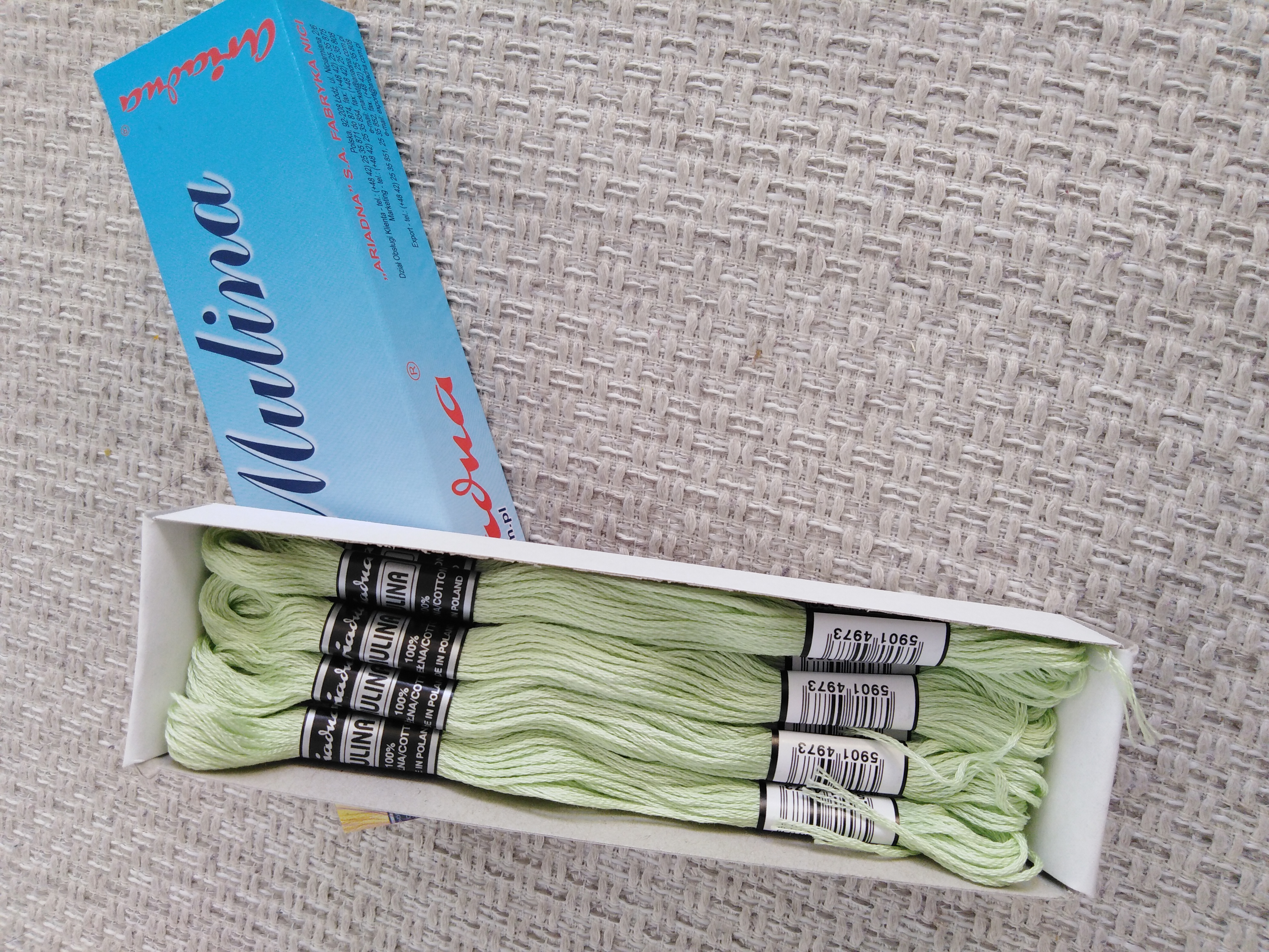 Příze na vyšívání Mulina - Ariadna nilská zeleň 1675