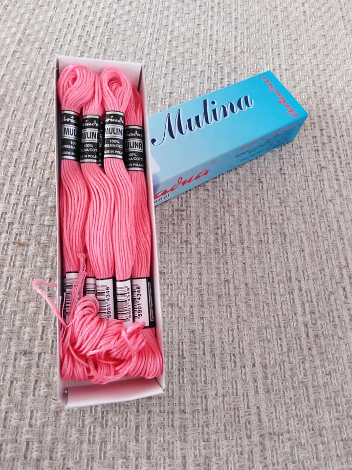 Příze na vyšívání Mulina - Ariadna růžová 1550