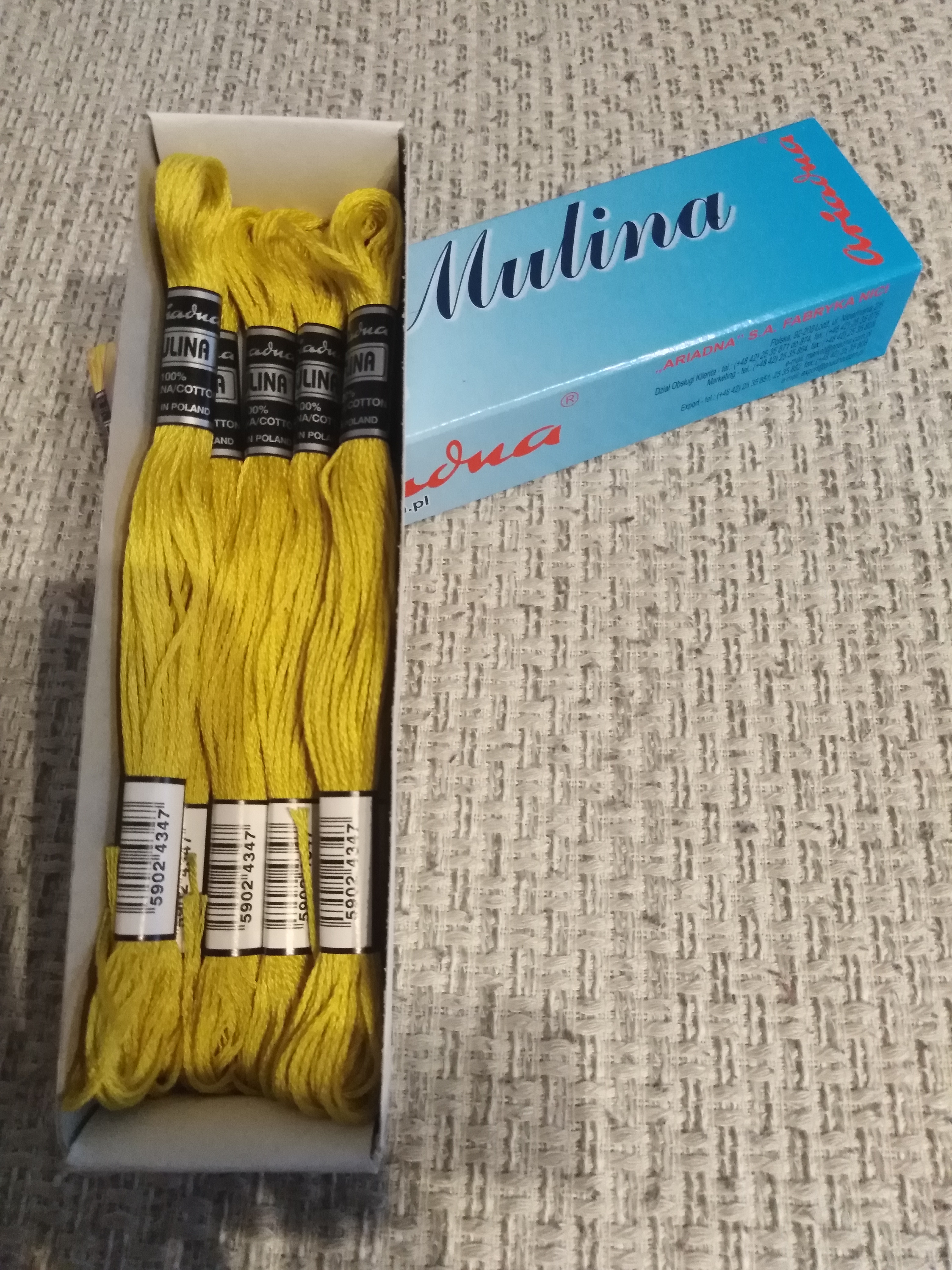 Příze na vyšívání Mulina - Ariadna světle hořčicová 1709