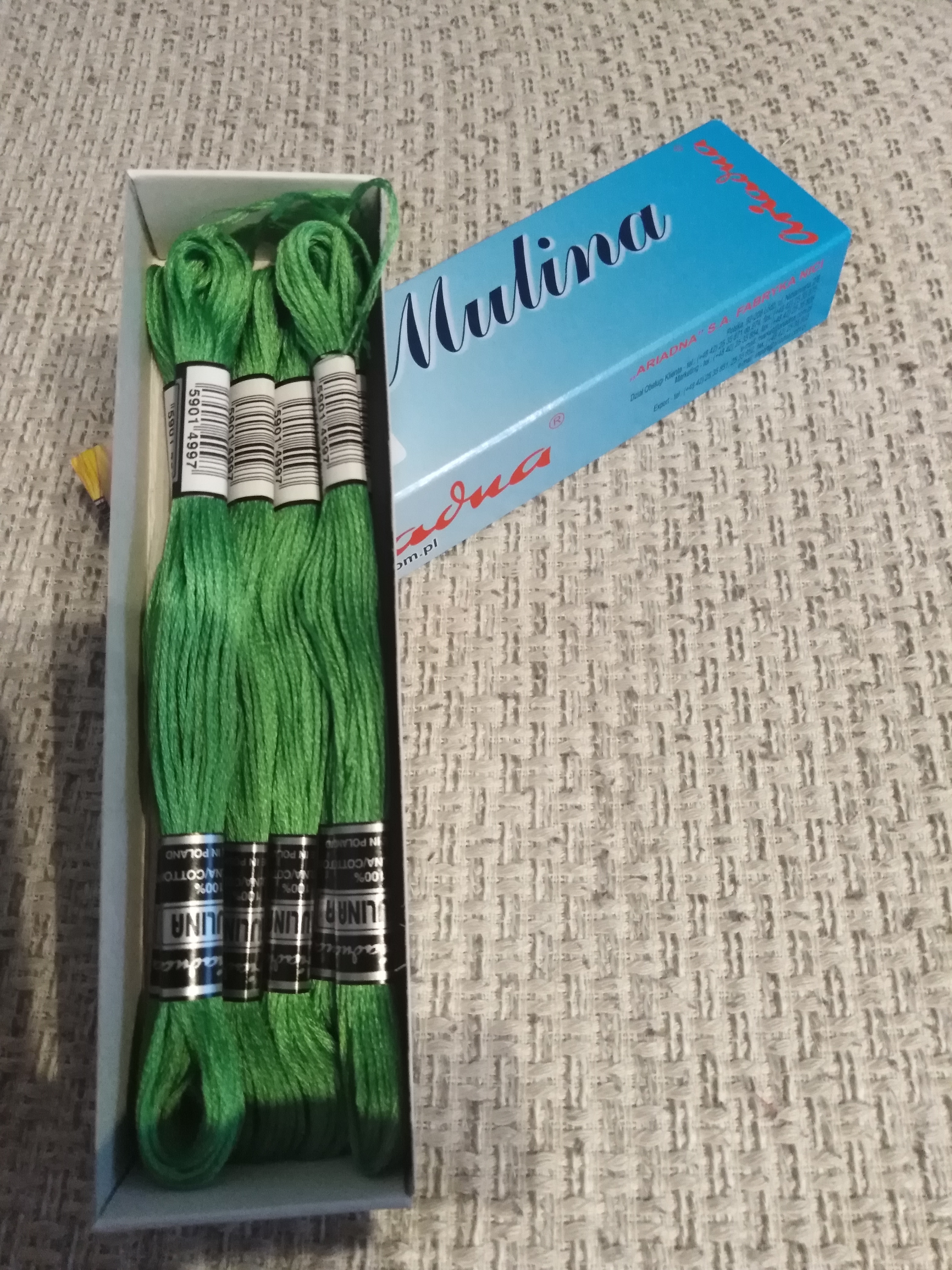 Příze na vyšívání Mulina - Ariadna listová zeleň 1680