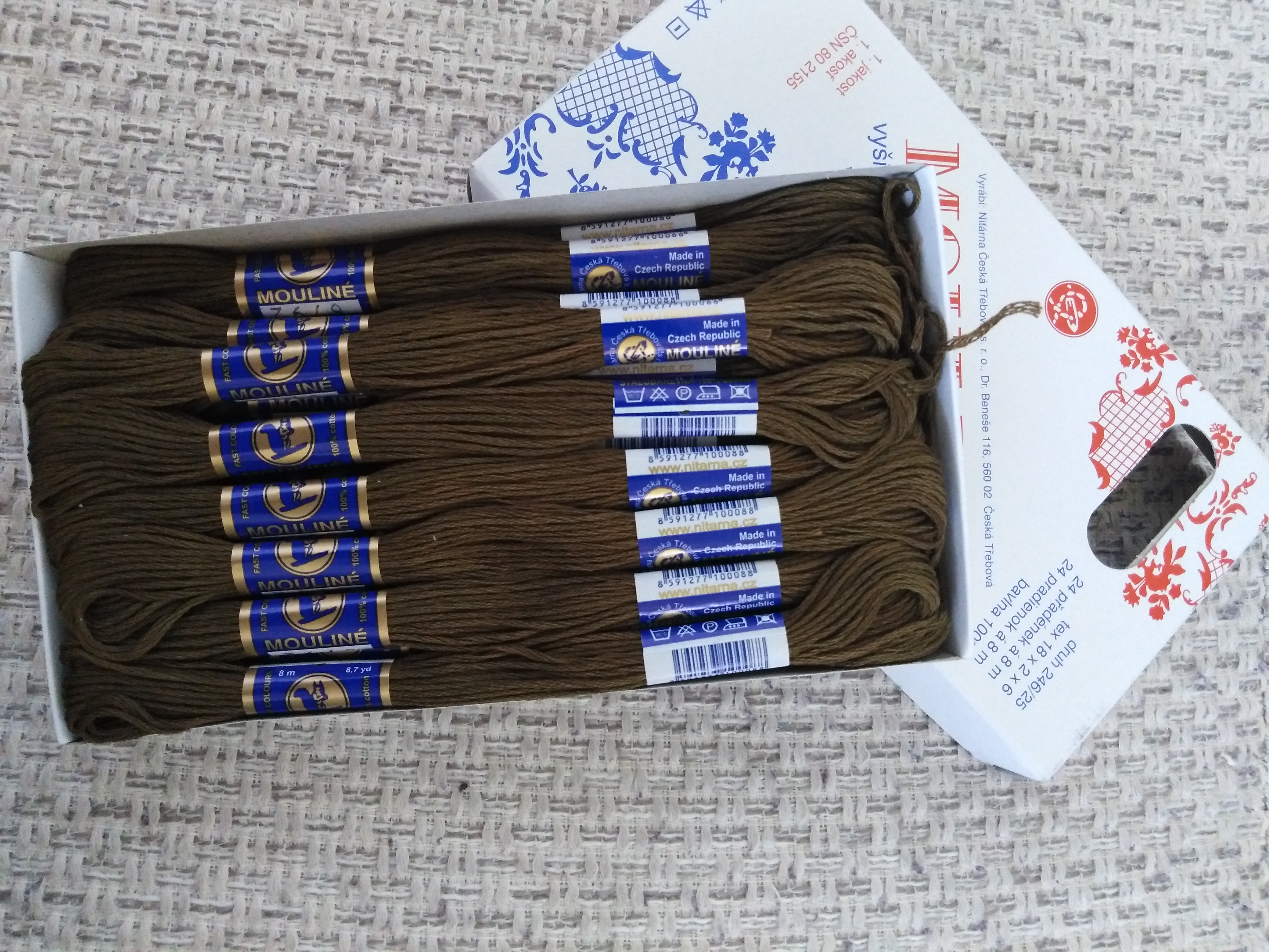 Příze na vyšívání Mouline rašelinová 6792