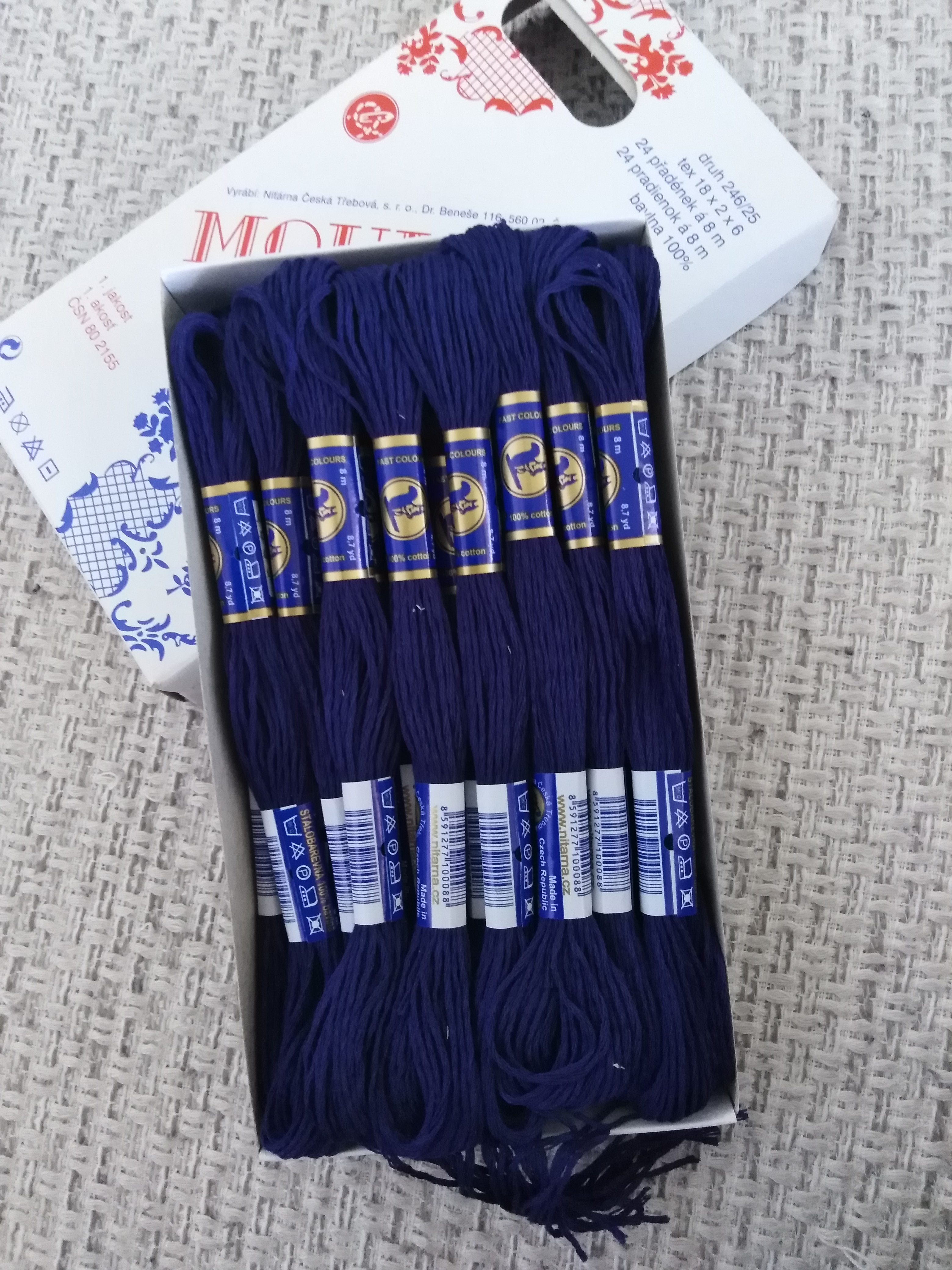 Příze na vyšívání Mouline námořní modrá 5892
