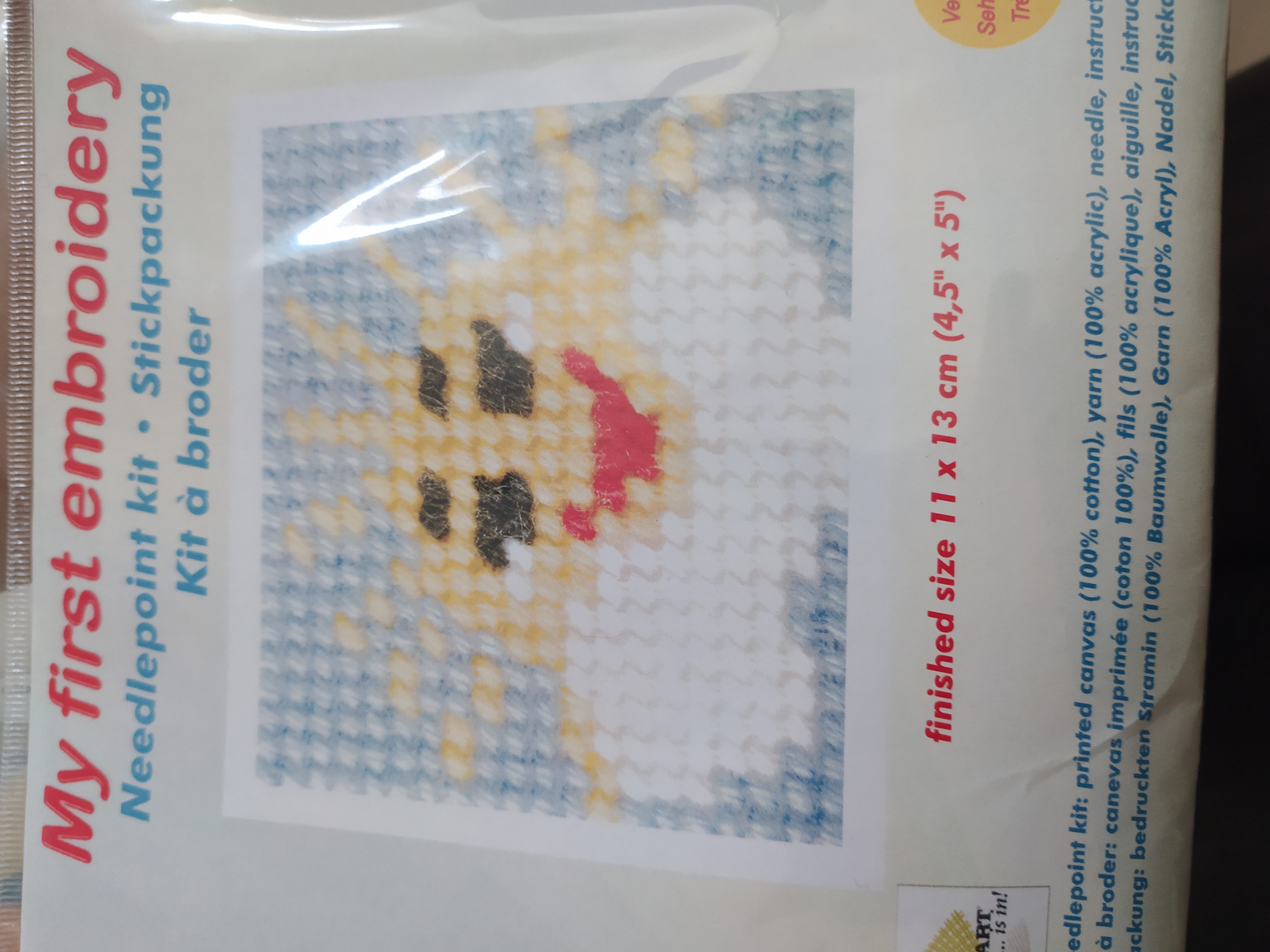 Vyšívací sada 11 x 13 cm sluníčko