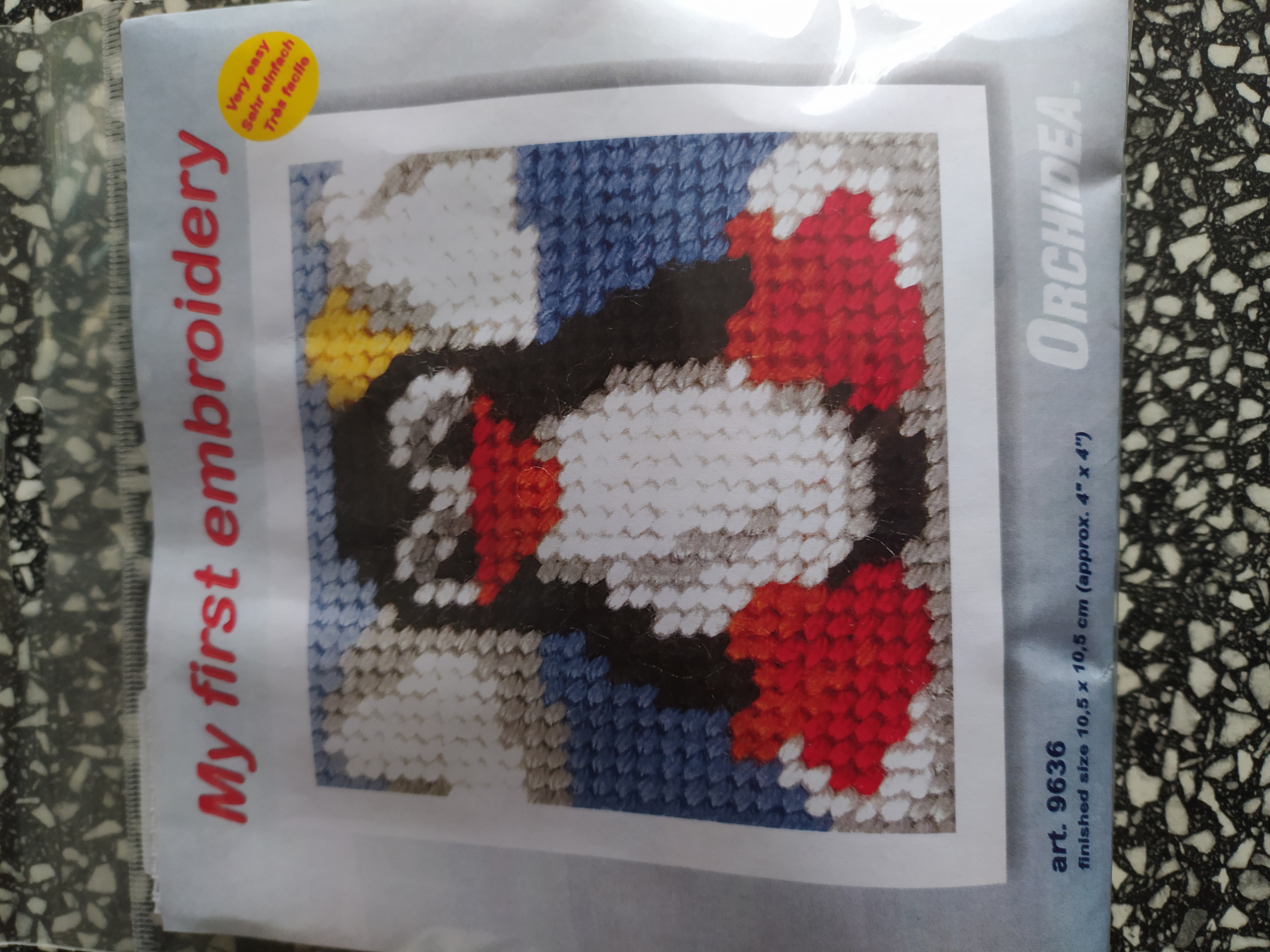 Vyšívací sada 10,5 x 10,5 cm tučňák