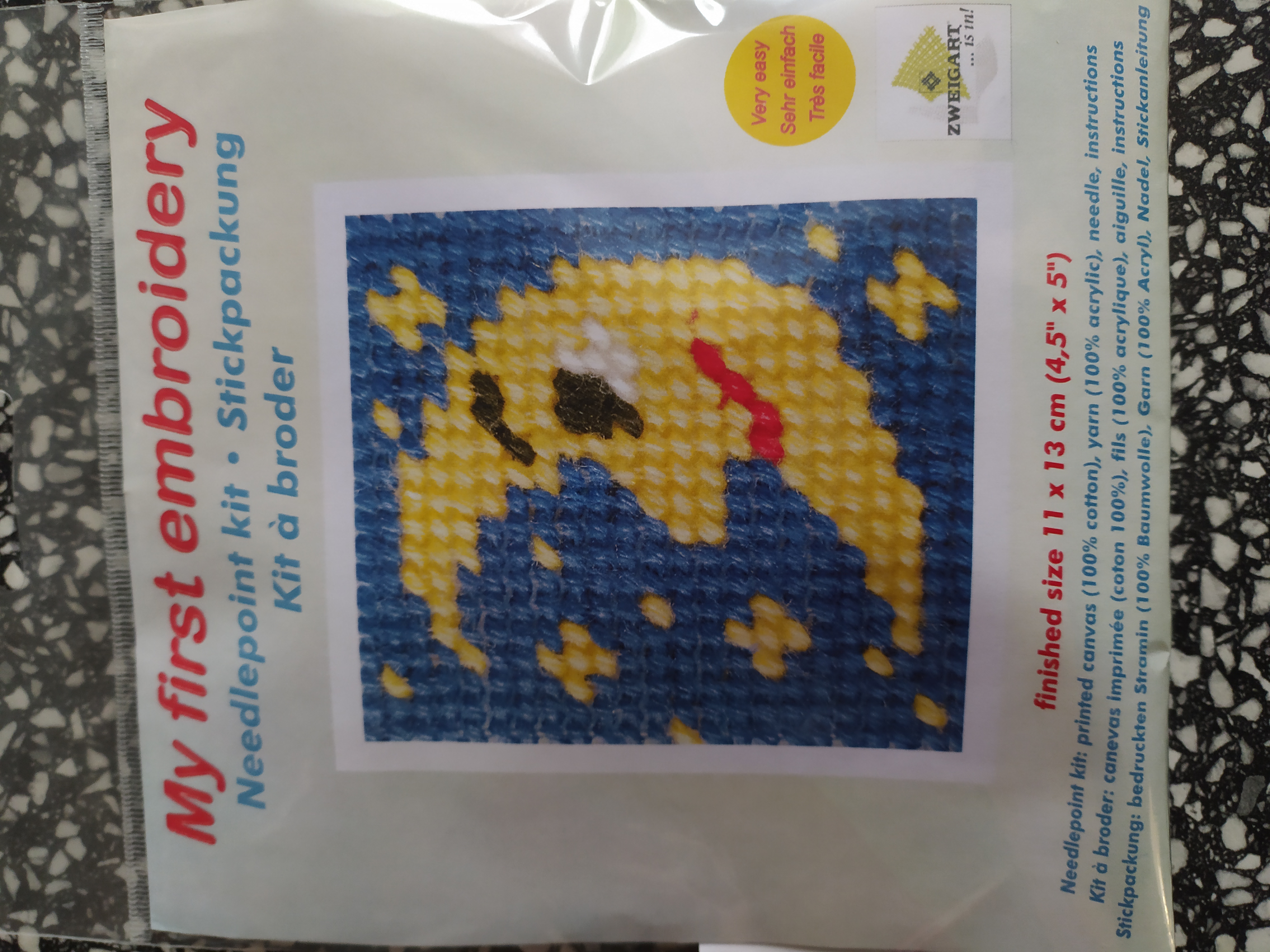 Vyšívací sada 11 x 13 cm měsíc