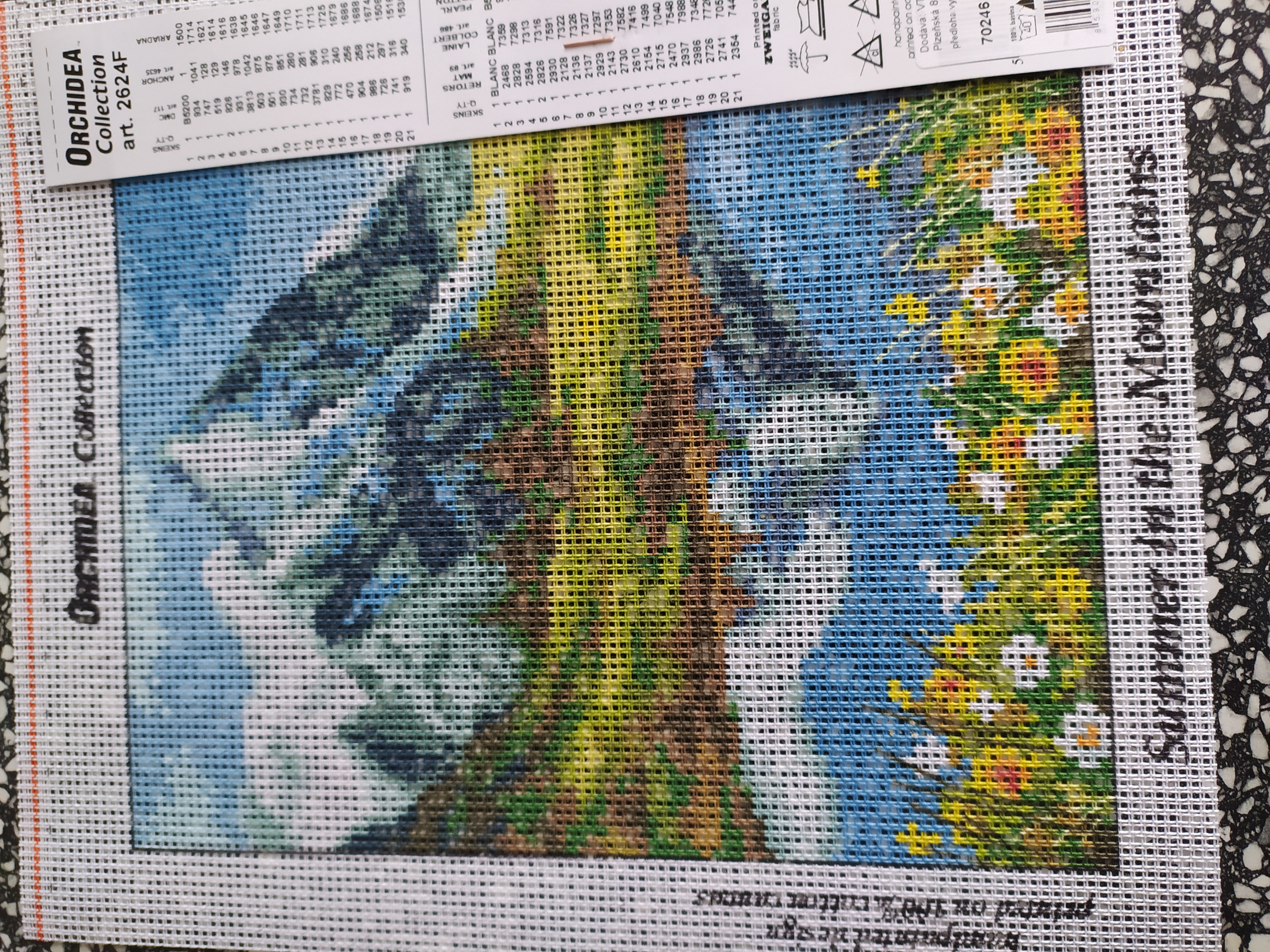 Předloha vyšívací 18 x 24 cm Léto v horách