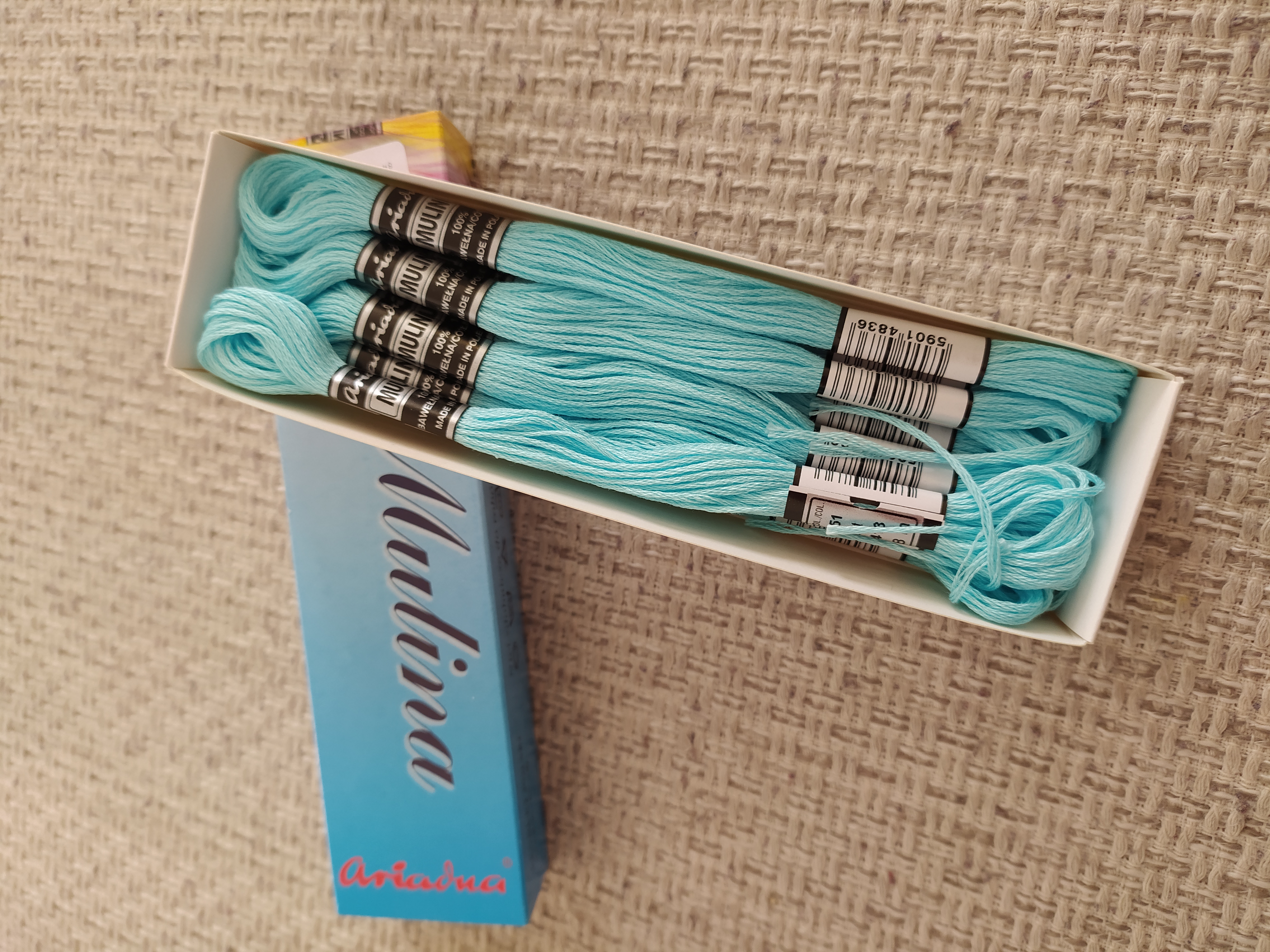 Příze na vyšívání Mulina - Ariadna akvamarínová 1651