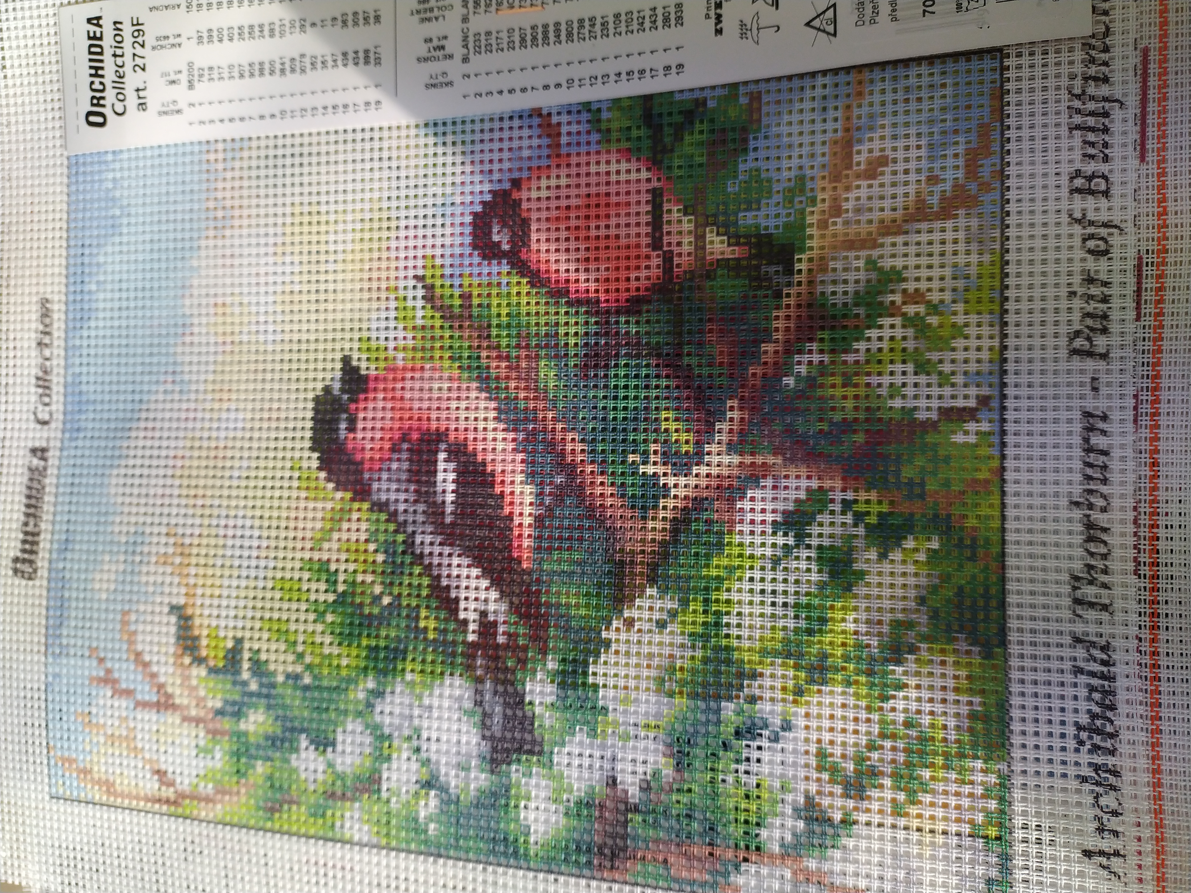 Předloha vyšívací 18 x 24 cm Ptáci 3