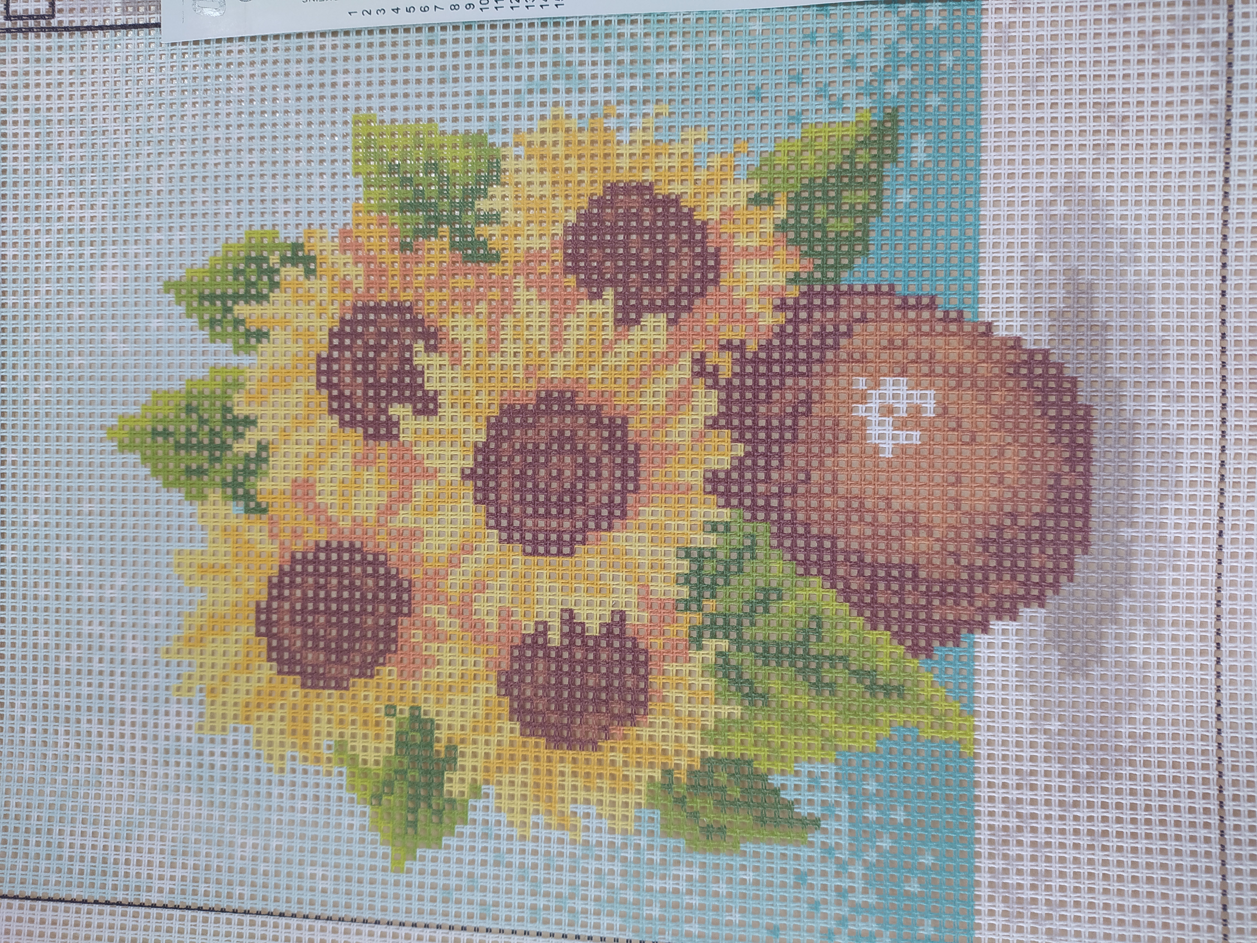 Předloha vyšívací 18 x 24 cm Slunčenice