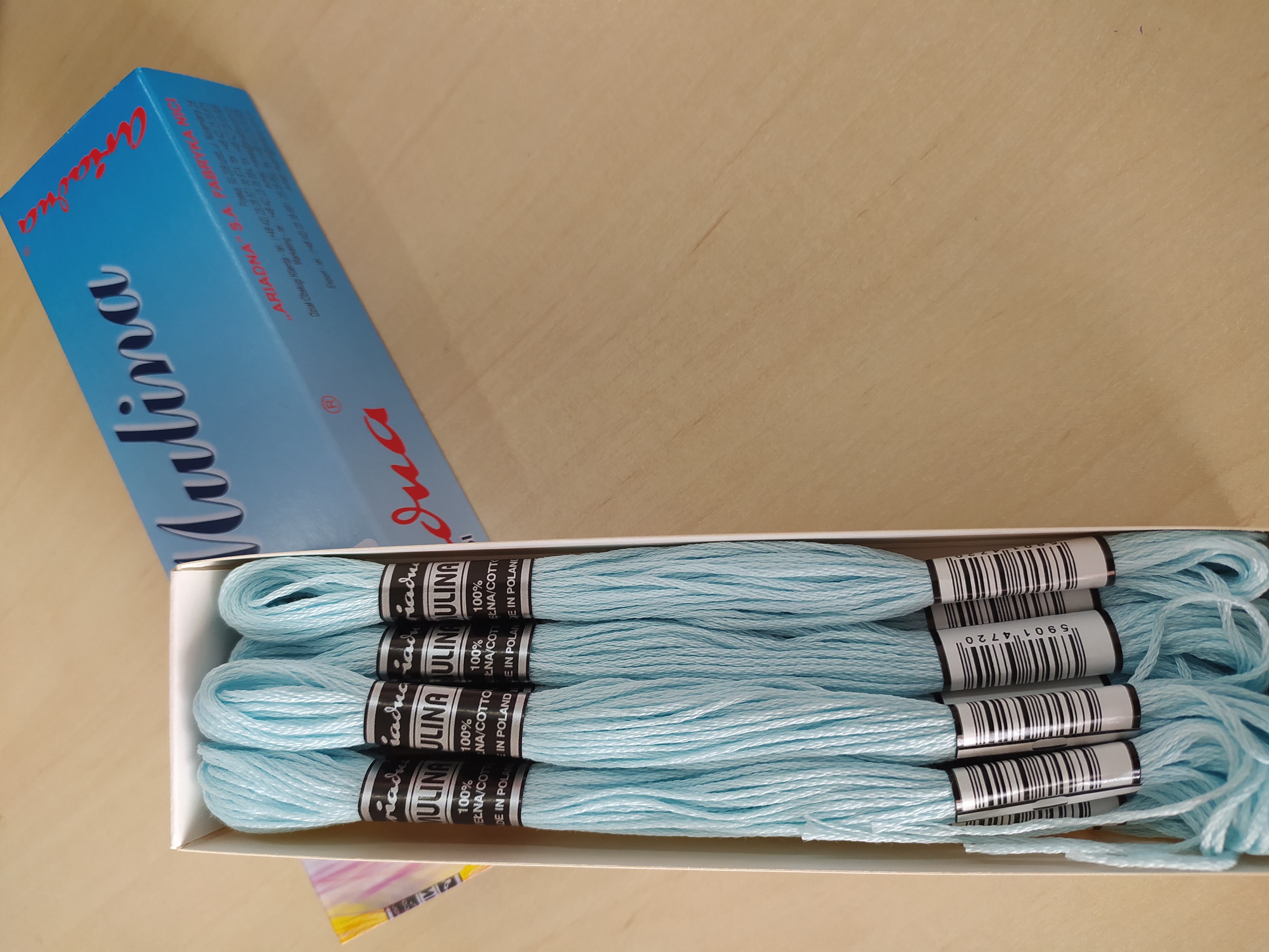 Příze na vyšívání Mulina - Ariadna vodová 1639