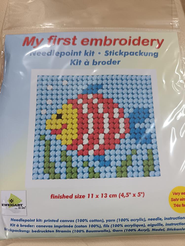 Vyšívací sada 11 x 13 cm rybka