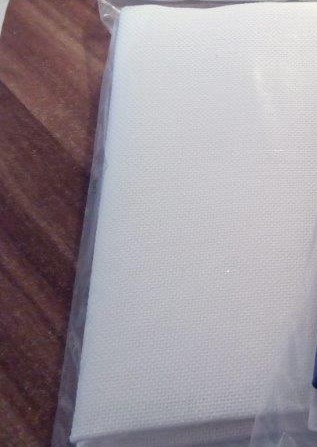 Látka na vyšívání - panamka 50 x 70 cm ( 90 oček/10 cm) bílá