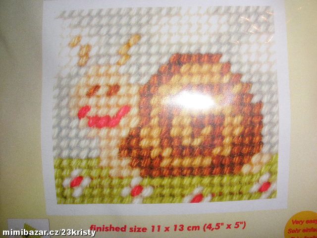 Vyšívací sada 11 x 13 cm šnek