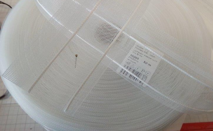 Záclonová stuha - záclonovka 50 mm čirá pravidelné řasení