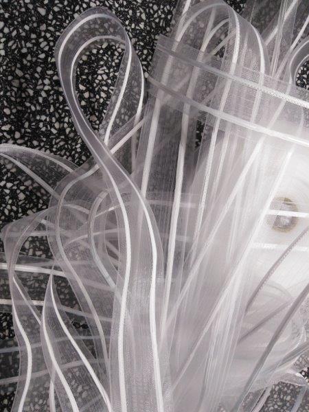 Záclonová stuha - záclonovka 25 mm čirá tužkové řasení