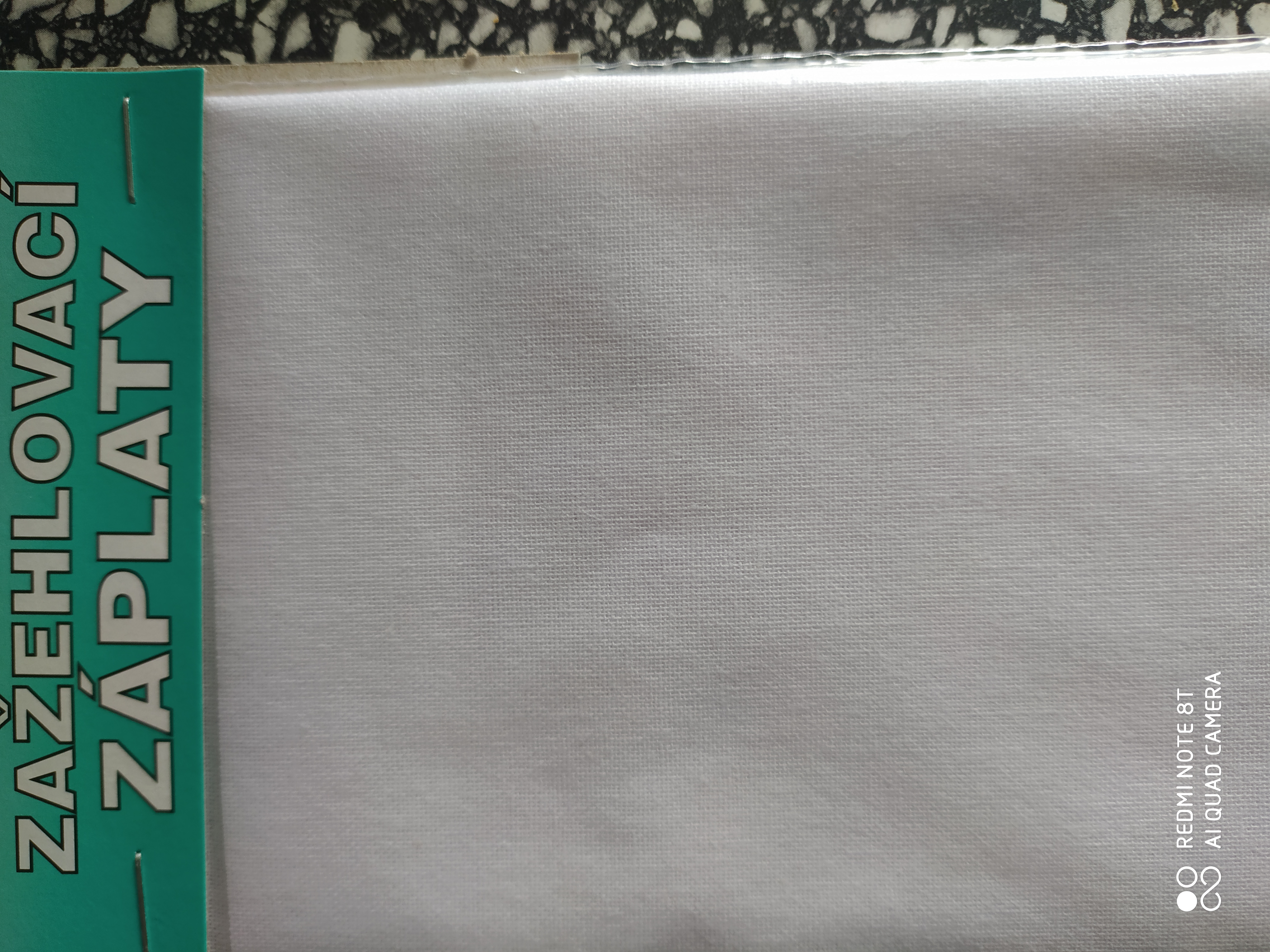 Záplaty nažehlovací bílé