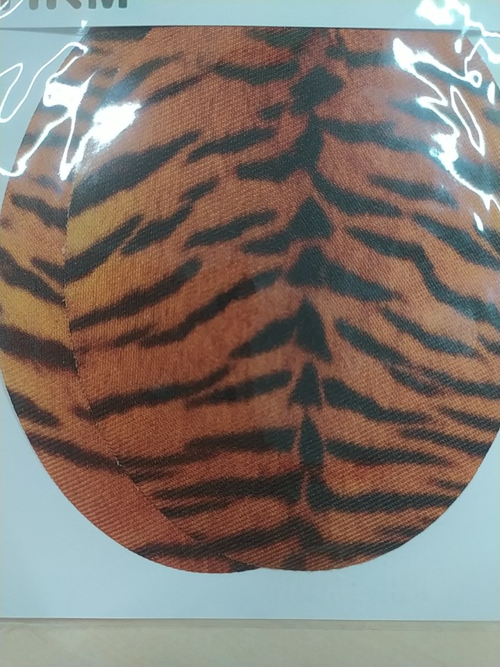 Záplaty zažehlovací potisk kůže tygra