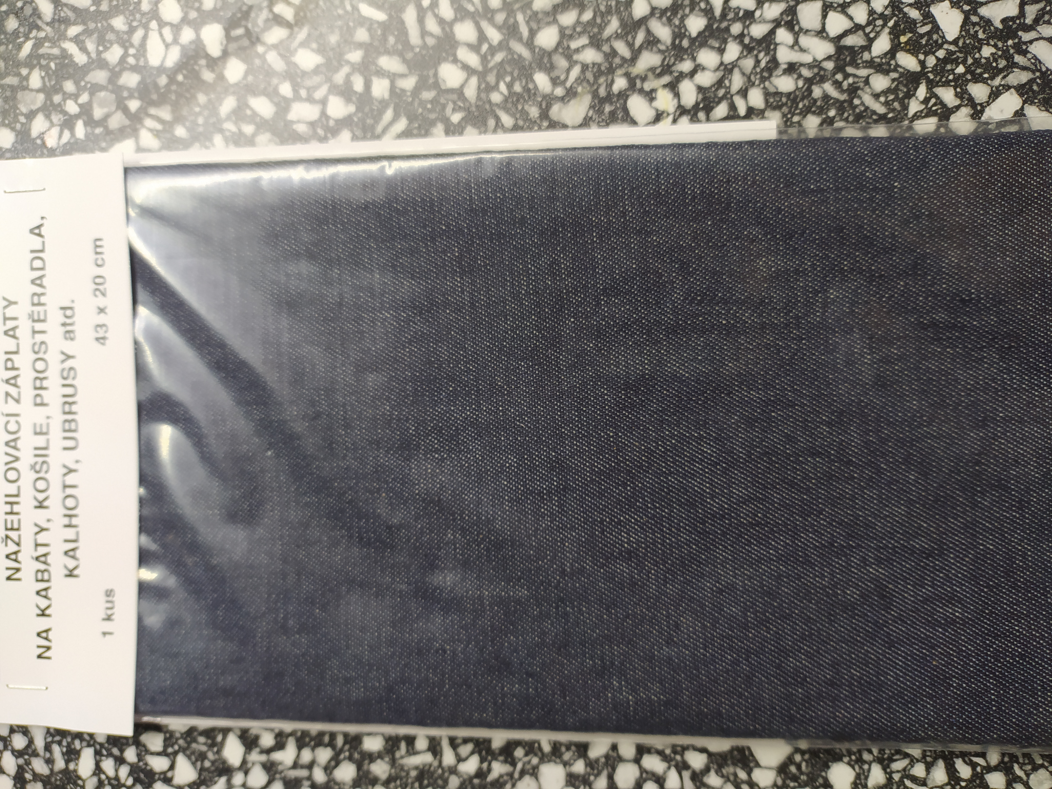 Záplaty zažehlovací Jeans 43x20 tmavě modré