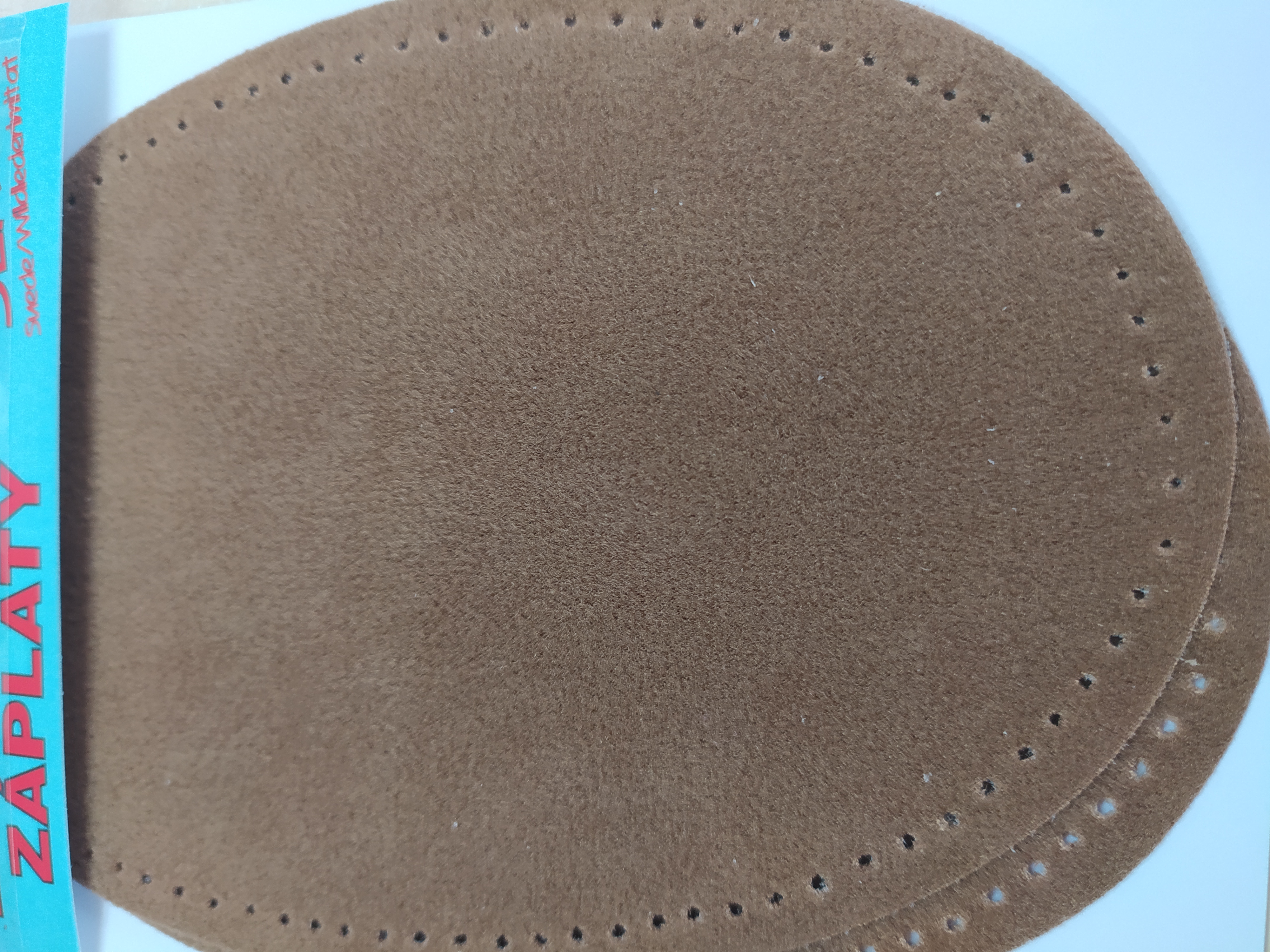 Záplaty semišové zažehlovací hnědé