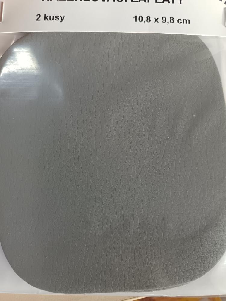 Záplaty koženkové nažehlovací béžovošedé