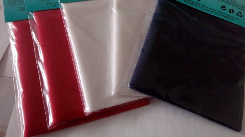 Záplaty nažehlovací červené