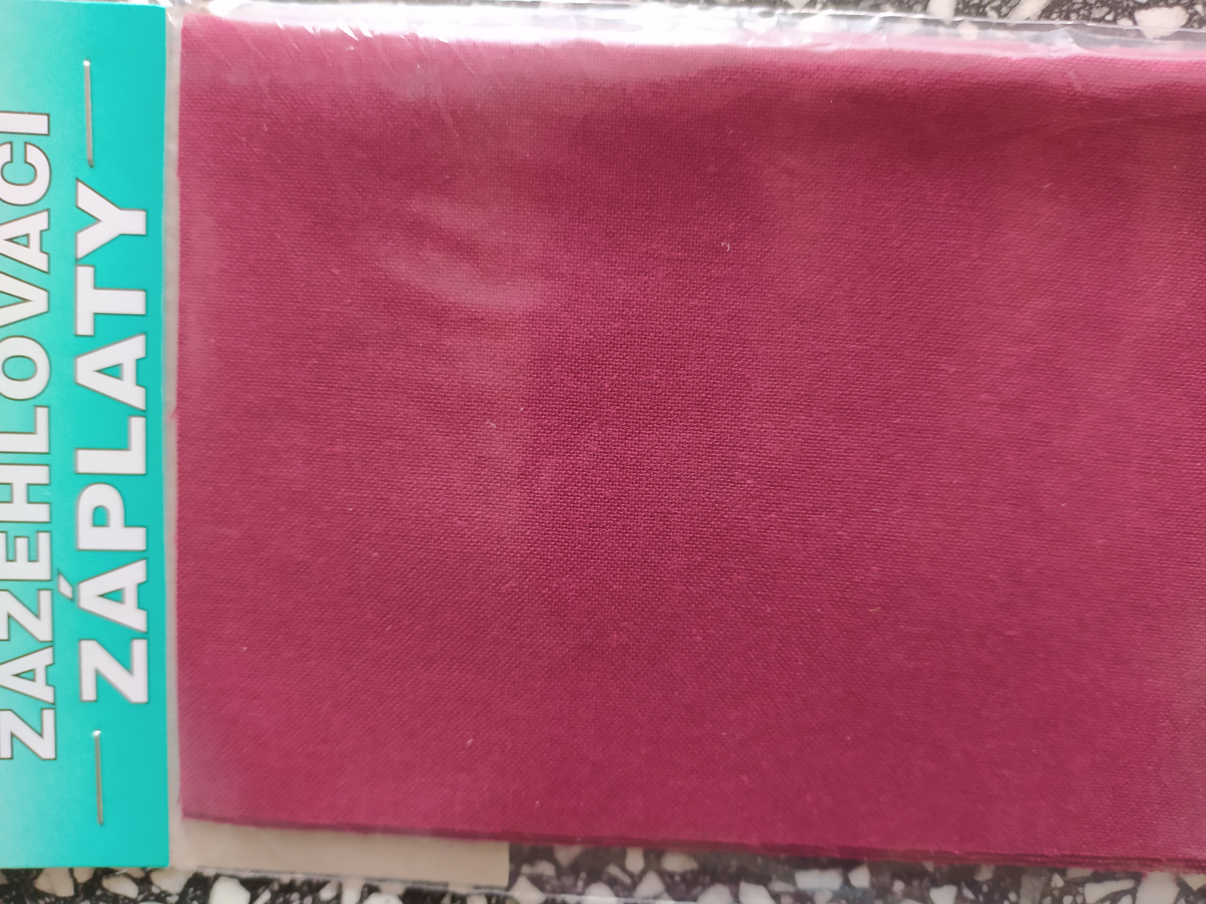 Záplaty nažehlovací bordó