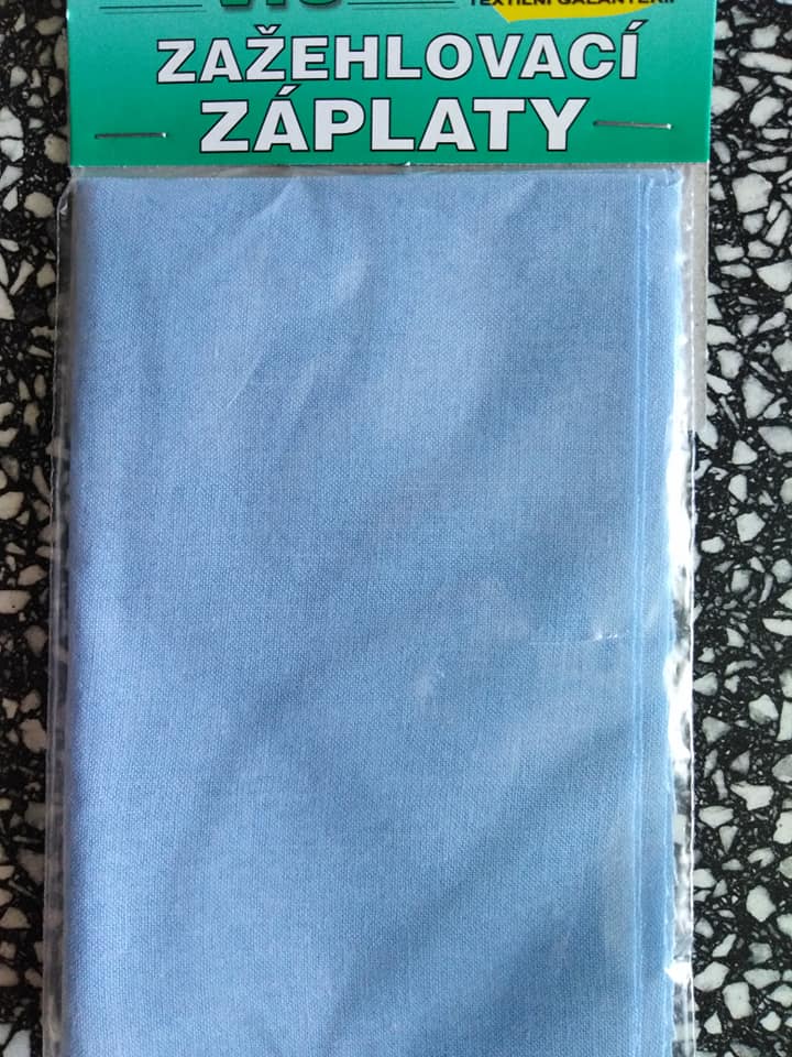 Záplaty nažehlovací bleděmodré