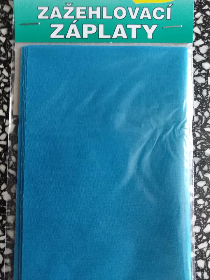 Záplaty nažehlovací papouščí modř