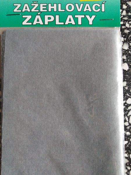 Záplaty nažehlovací světle šedé