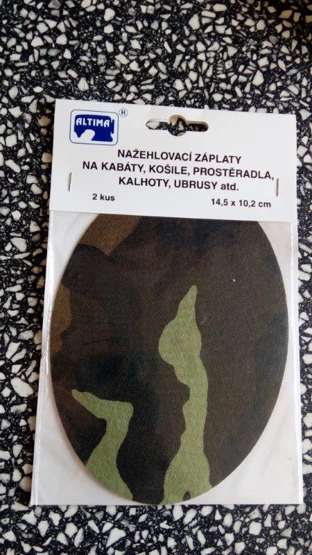 Záplaty zažehlovací ARMY maskáč