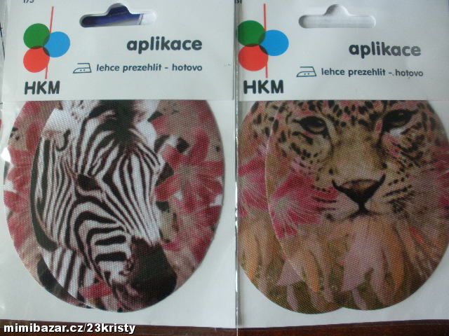 Záplaty zažehlovací potisk leopard