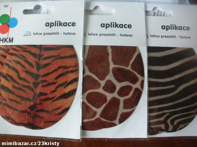 Záplaty zažehlovací potisk kůže žirafy
