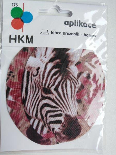 Záplaty zažehlovací potisk zebra